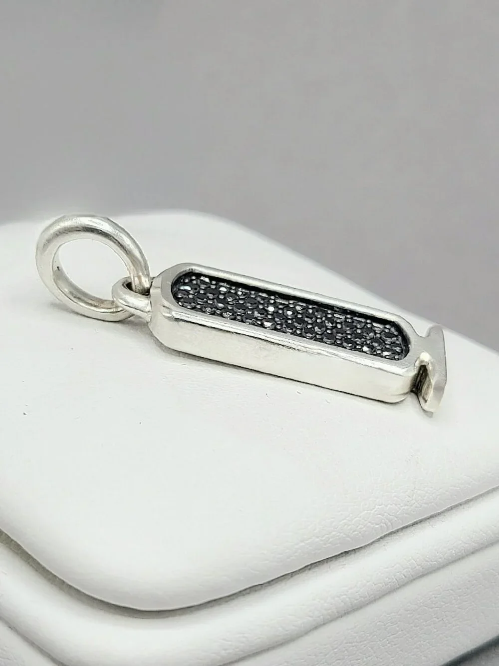 David Yurman Cairo Cartouche Amulet w/ Pavé Black Diamonds - RARE